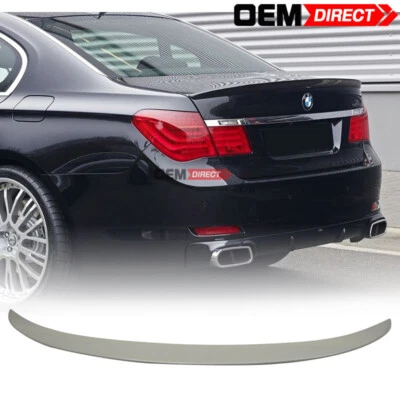 Fits 09-15 BMW 7 Series F01 Sedan Ac Style Unpainted ABS Trunk Spoiler Wing — 第 1/4 张图片