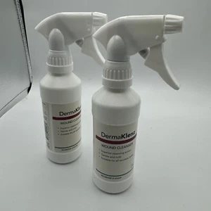 2 Pack DERMAKLENZ Dermal Wound Cleanser w/Zinc Spray Bottle 8 Oz exp 12/25 ! - Picture 1 of 3