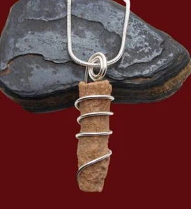 RARE UNUSUAL PRAYER PIPE LIGHTNING STRIKE SARAHA DESERT FULGURITE CRYSTAL #252 - Picture 1 of 3