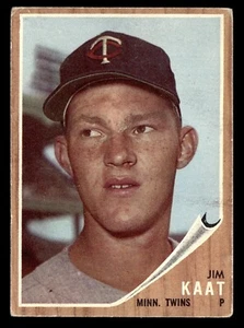 1962 Topps JIM KAAT #21 VG Minnesota Twins HOF - Picture 1 of 2