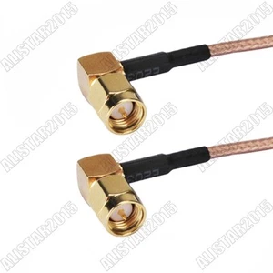 10-50x SMA Male Right Angle to SMA Male Plug 90° Lot RF Pigtal RG316 Coax Cable - Zdjęcie 1 z 3