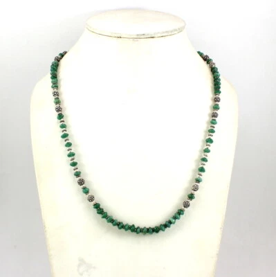 Halskette Natur Aventurin Edelstein Handarbeit Halbedelstein Perlen Schmuck - Bild 1 von 2