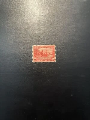Estampilla de Estados Unidos Scott #329 Fundación de Jamestown 2c - MNH -NG... Scv $80.00 Foto 1 de 2