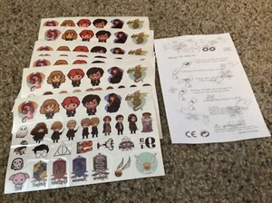 Harry Potter Temporäre Tattoo Blätter 20 Stück tolle Party Gastgeschenke - Bild 1 von 2