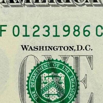 January 23rd 1986 Dollar Jan 23 1986 Birthday NEW Serial Number Uncirculated $1 - Image 1 of 3