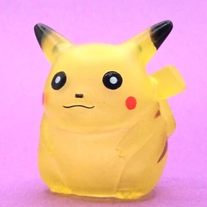 Pikachu Clear 1996 Pokemon Kids Soft vinyl Finger puppet Rare Retro Japan kawaii - Picture 1 of 13