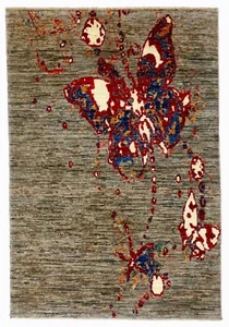 Ziegler Design 137x96 cm Handgeknüpft Teppich Orientteppich Neu - Picture 1 of 9