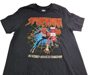Spider-Man Mens Small 34 - 36 Short Sleeve T-Shirt Graphic All Cotton New w/Tags - Picture 1 of 4