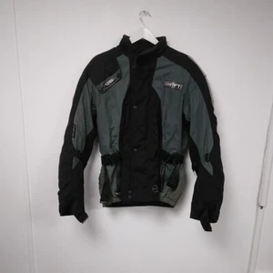 Swift Innovation Euro Padded Black/Green Protective Motorcycle Jacket 40" Chest - Picture 1 of 15