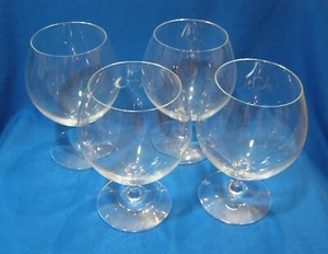 4 Koch und Sommelier Kurzstiel Ballon Weingläser 6" hoch 3" Queröffnung - Bild 1 von 5
