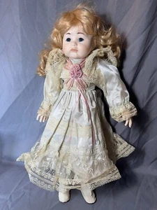 20" Seymour Mann Collectible Porcelain Doll w/Cert Blonde Hair - Picture 1 of 15