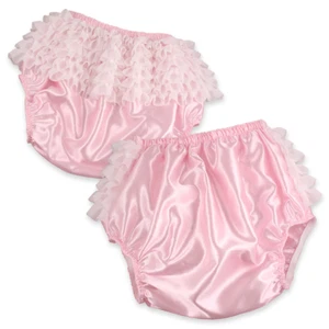 Sombrero/cubierta de pañal impermeable para adultos Rearz rosa satinado rhumba - Imagen 1 de 1