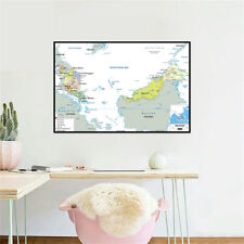 A1/A2/A3 Malaysia Administrative Map Prints Poster Background Wall Decoration