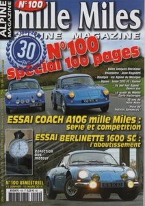 MILLE MILES 100 ALPINE A106 COACH MILLE MILES A110 1600 SC ALPINE A362 DYNALPIN - Imagen 1 de 2
