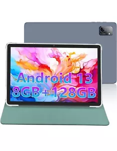 10in Android 13 (Full Metal Material), IPS HD Touch BT WIFI6 8GB+ 128GB 8mp+ 5mp - Picture 1 of 5