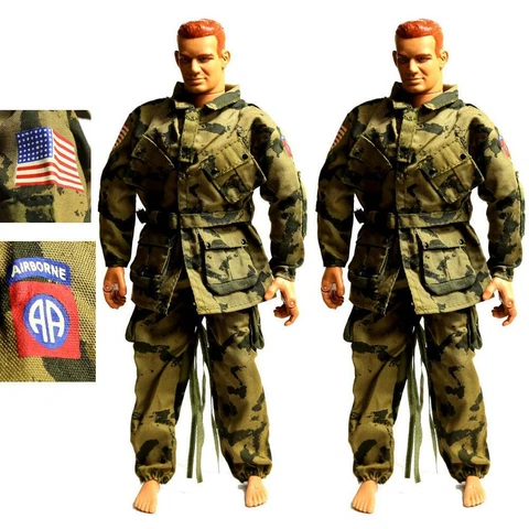 Lot 2 Airborne 21ST CENTURY uniform For 12" DRAGON GI JOE 1/6 Action figure #K1 Cover