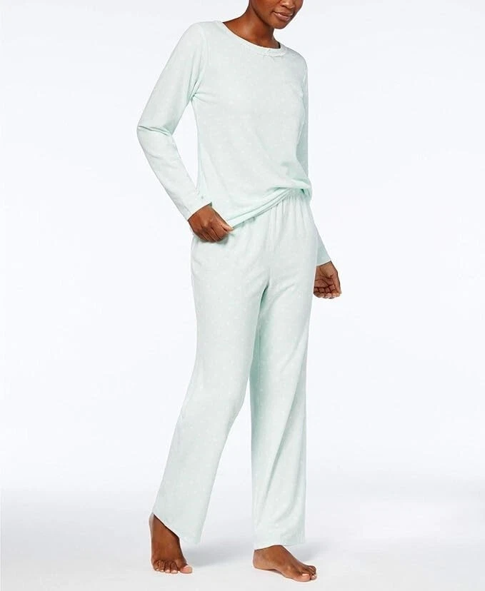 Nuevo conjunto de pijama polar térmico Charter Club para mujer, damasco, pequeño/pequeño Foto 1 de 1