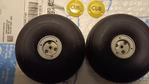 DU-BRO 1/4 scale J3 Cub wheels COMPLETE - Picture 1 of 6