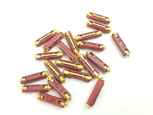 BMW 20 Pcs Ceramic 16A Red Torpedo Bullet Style Fuses ATS GBC Brass Elements - Foto 1 di 1