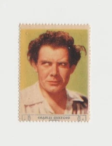 Sello estrella de pantalla nacional Charles Bickford 1932 - parte posterior limpia - estrella de cine E5 - Imagen 1 de 2