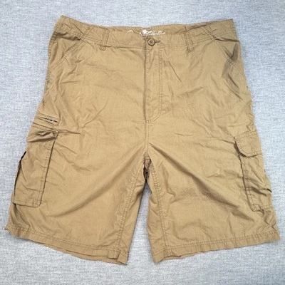 Paradise Collection Mens Cargo Shorts Khaki Canvas Utility Work Pocket Size 42 - Image 1 of 4