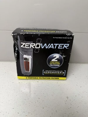 New Sealed Zero Water (ZR-230) 2-Pack Stage 5 Portable Water Filters Tumblers - Image 1 of 4