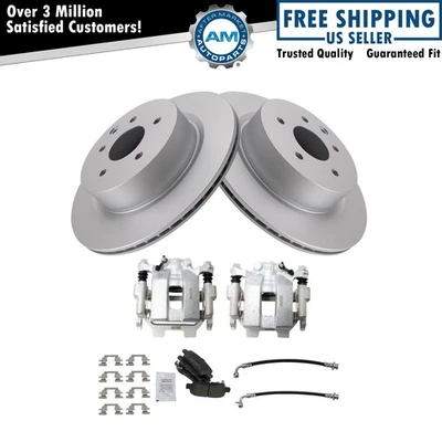 Brake Pad & Rotor Kit Semi-Metallic Fits 2011-2012 INFINITI G25 G37 2015 Q40 - Image 1 of 4