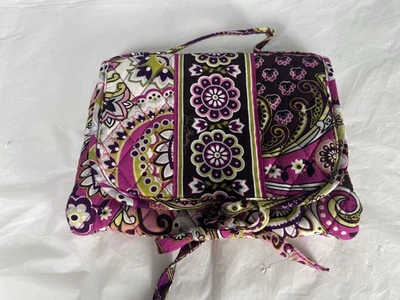 ORGANIZADOR DE VIAJE COSMÉTICO JOYERÍA ROSA VERA BRADLEY PRICILLA con lazos, cremallera transparente Foto 1 de 4