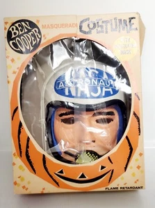 Vintage Ben Cooper 1963 Astronaut Box Mask Original 1960s Halloween - Picture 1 of 11