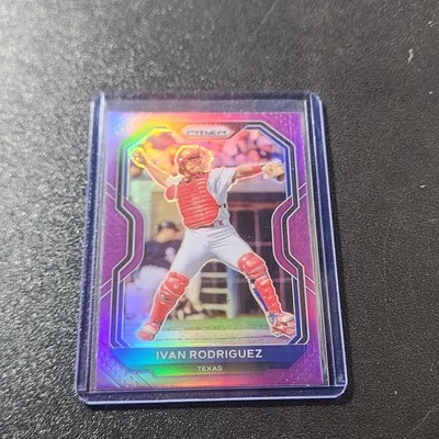 2021 Panini Prizm - Ivan Rodriguez #2 Purple Prizm - Image 1 of 2
