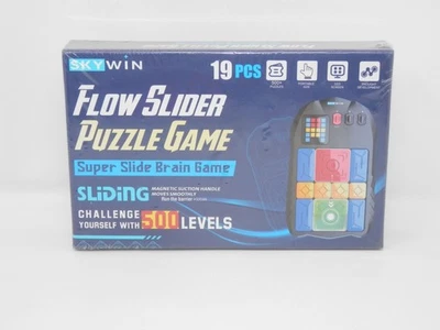 Flow Slider Puzzle Game • Super Slide 500 Level Brain Teaser Portable New SEALED - Image 1 of 4