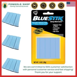 Reusable Adhesive Putty Art Poster Hanging Wall Decor 1 Ounce Blue - Picture 1 of 11