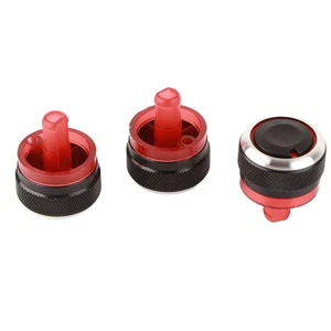 3pcs Climate Control Knob Aluminum AC Fan Switch Button Heater for Peugeot 207 - Picture 1 of 12