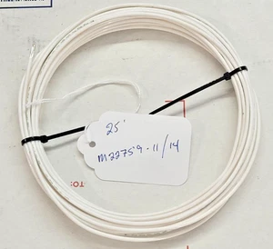 14 AWG 19 hilos M22759/11-14 plateado PTFE extruido aislado 25 pies - Imagen 1 de 3