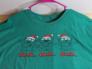 Herren Disney Aliens T-Shirt 2XL Toy Story 4 Weihnachten Santa Grafik Tee grün - Bild 1 von 6