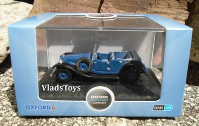 Oxford 1/76 Alvis Speed 20SA Cross and Ellis 4-Door Tourer Royal Blue 76ALV005 - Image 1 of 4