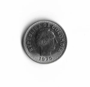 1975 Colombia - 10 Centavos - 435 - Nickel Clad Steel - 2.5g - Picture 1 of 2
