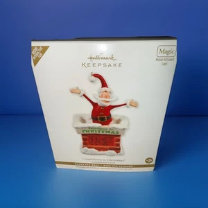 Neu Hallmark Andenken 2011 Countdown zum Weihnachtsschmuck Weihnachtsmann Uhr funktioniert - Bild 1 von 5