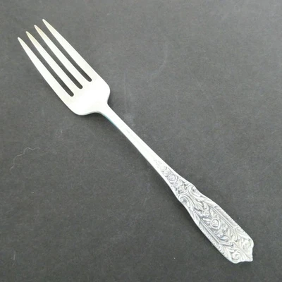 Tenedor de ensalada de plata esterlina Milburn Rose Westmoreland 6,4 pulgadas 32 g Foto 1 de 4