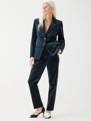  Бархатный костюм J.CREW.  Женские.  Брюки размер 4.  Куртка размер 2... Считайте высокий.  Новый с Ярлыками.   - Изображение 1 из 4