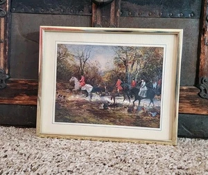 Impresión artística holográfica única de Inglaterra de colección Foxhound Hunt retrato - Imagen 1 de 5