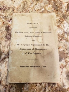 1 de septiembre de 1949 Acuerdo entre The New York New Haven Hartford Railroad Co. - Imagen 1 de 5