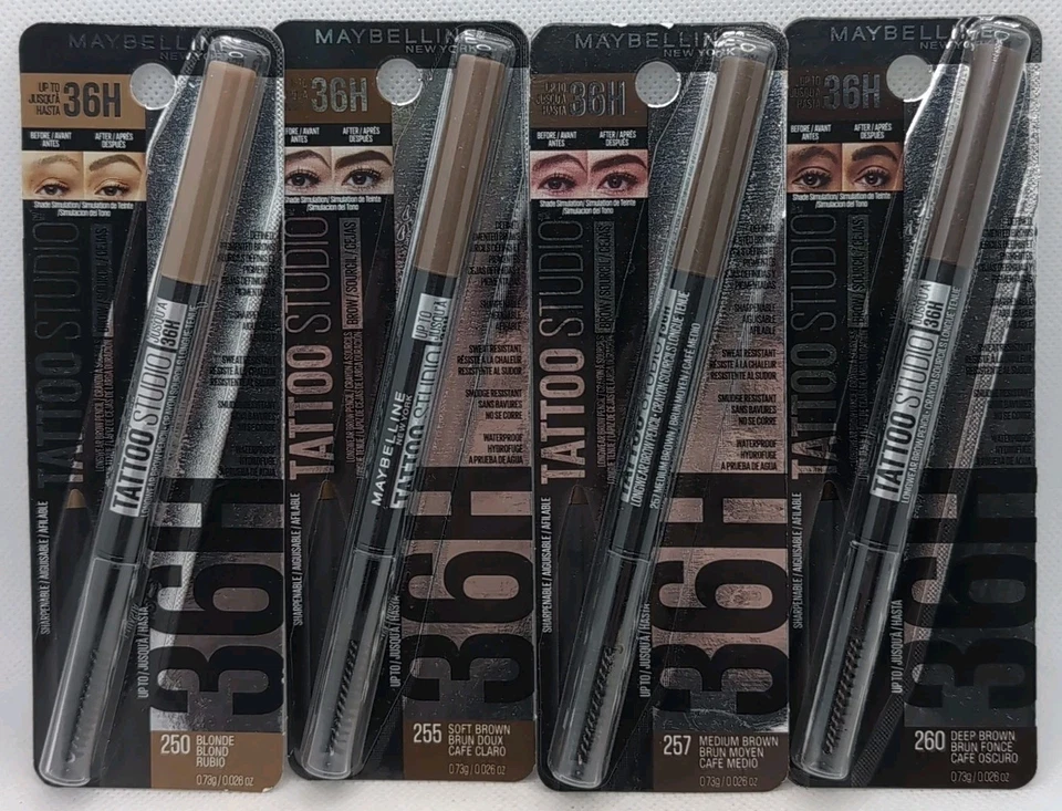 Maybelline Tattoo Studio 36H Longwear Brow Pencil ~ You Choose one - Image 1 of 1