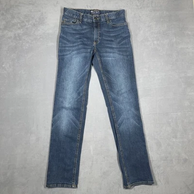 Pantalones de mezclilla American Rag para hombre 30x32 azul pierna recta elásticos clásicos informales Foto 1 de 4