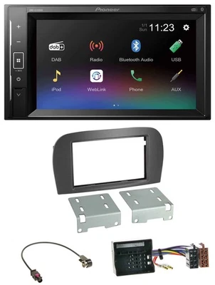 Pioneer DAB MP3 2DIN Bluetooth USB Autoradio für Mercedes SL-Klasse R230 2006-20 - Bild 1 von 4