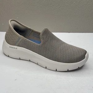 Skechers Go Walk Womens 6.5 Beige Memory Foam Slip On Sneakers - Picture 1 of 9