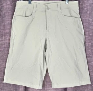 Eddie Bauer Damen Größe 10 Adventurer Short beige 10" Schrittlänge Tech Wandern Gorpcore - Bild 1 von 12