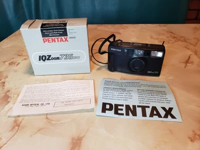 Pentax IQZoom 735 35mm Point & Shoot Film Camera, 35-70mm Zoom Lens CIB - Image 1 of 4