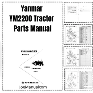 Yanmar YM2200 Tractors Parts Manual PDF - Picture 1 of 1
