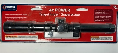 Mira para rifle Crosman 0410 Targetfinder Superscope 4x15 mm retícula dúplex negra Foto 1 de 4